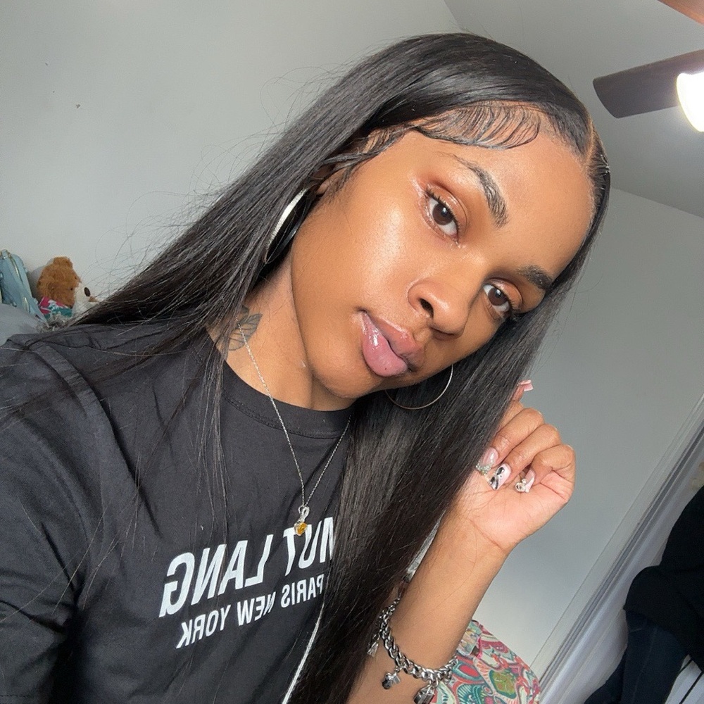 Helmut Lang Black Tee with White Text